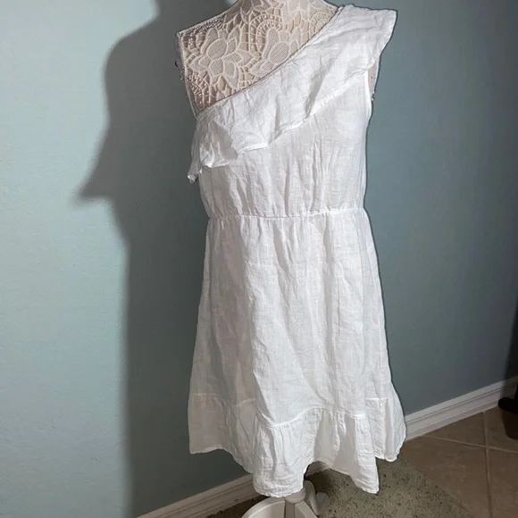 Valentina Naldi | Dresses | Like New Valentina Naldi One Shoulder Ruffle Linen Dress Made In Italy | Poshmark Valentina Naldi | Dresses | Like New Valentina Naldi One Shoulder Ruffle Linen Dress Made In Italy | Poshmark